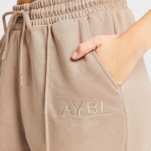 AYBL Taupe Elastic Waist Joggers